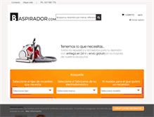 Tablet Screenshot of bolsasaspirador.com